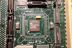Close-up of the CPU