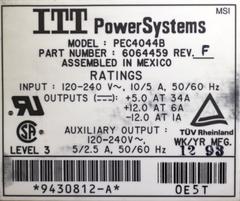 Label on R3000 Indigo power supply