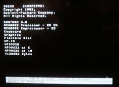 HP 9826A boot screen