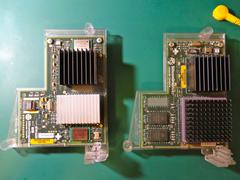 Side-by-side comparison of the 300MHz and 180MHz CPU modules