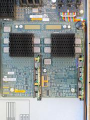 Close-up of the Dual 400MHz CPU module