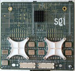 Close-up of the Dual 500MHz CPU module (back)